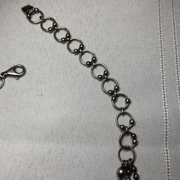 Silpada Three Strand Cascading Pendant Necklace Sterling Silver - Picture 4 of 8